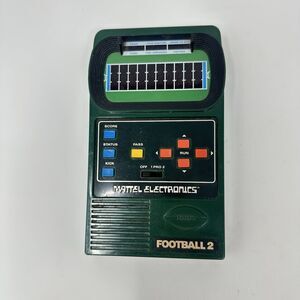 Vintage Mattell Electronics Football 2 Game With Sound Green Tested Works 1978
